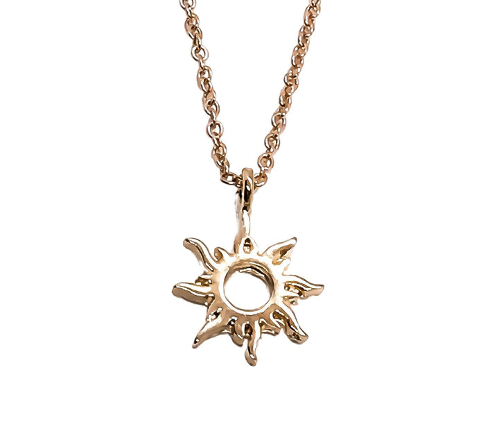 Collier « Tu es mon rayon de soleil », Collier soleil en or rose, Cadeau soleil minimaliste, Collier délicat, Cadeaux pour elle, Anniversaire, Cadeaux pour meilleures amies