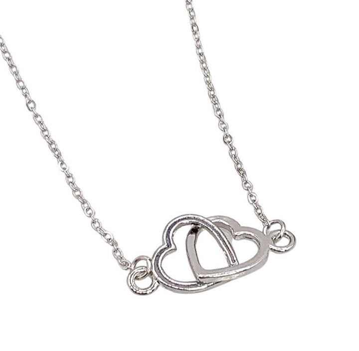 Collier pour sœurs, Collier Cœurs Entrelacés, Cadeau pour deux sœurs, Collier Double Cœur, Cadeau de départ pour une sœur, Cadeau de Noël pour une sœur