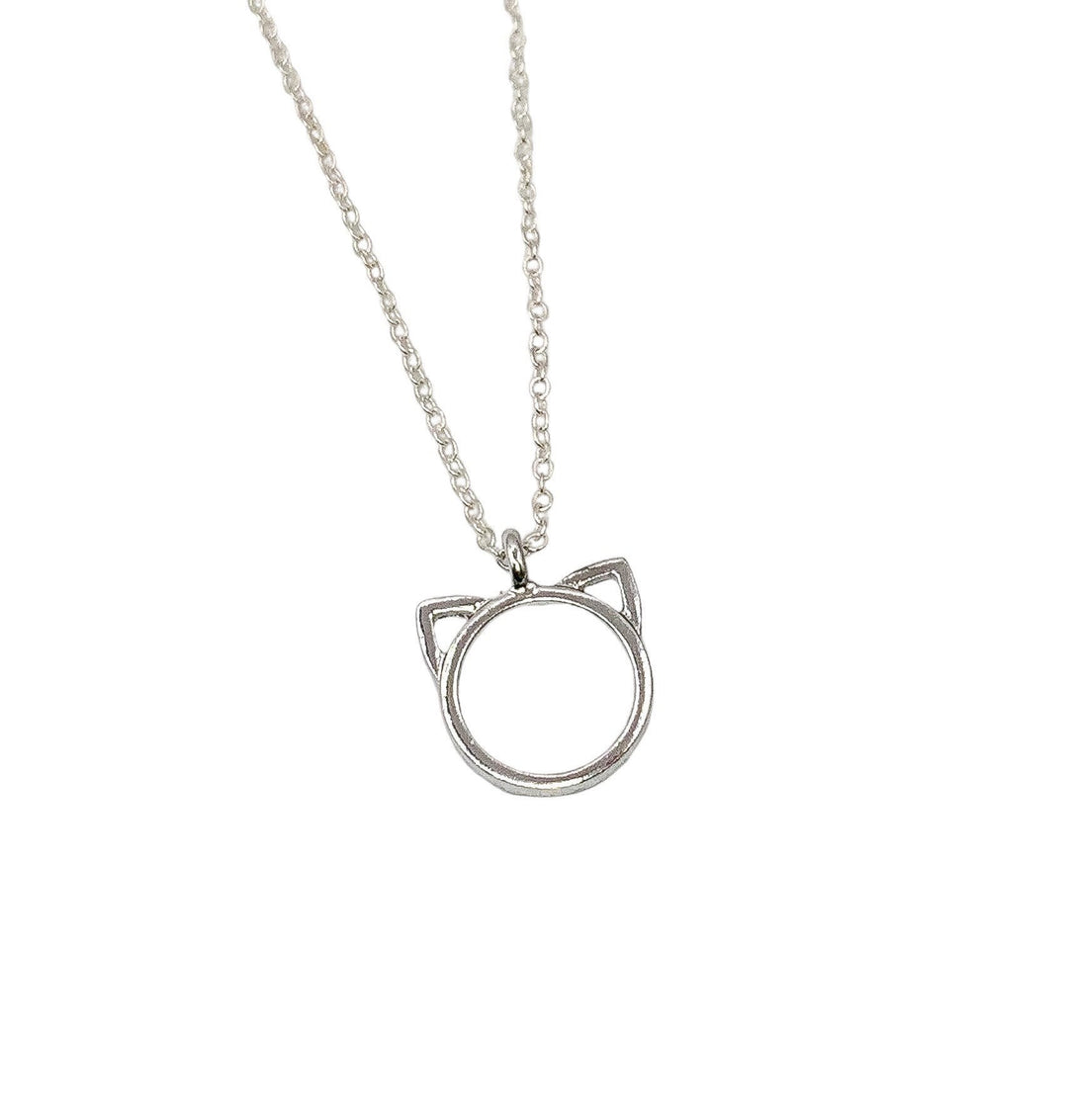 Collier pour amoureux des chats, pendentif oreilles de chat, cadeau pour propriétaire de chat, collier pour passionnée de chats, cadeau pour maman de chat, souvenir de la perte d'un chat, cadeau commémoratif