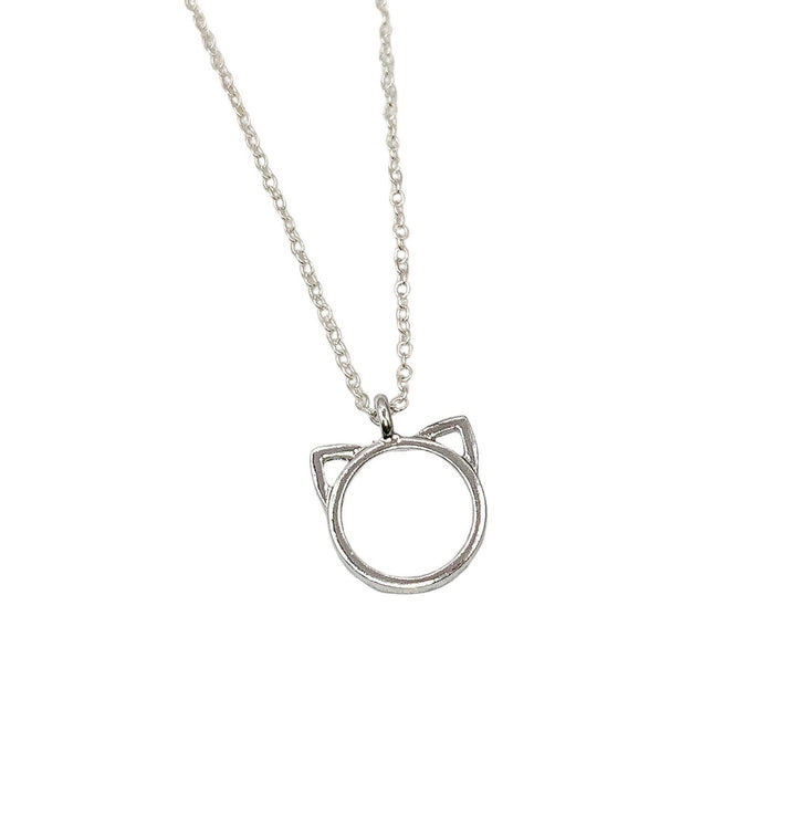Collier pour amoureux des chats, pendentif oreilles de chat, cadeau pour propriétaire de chat, collier pour passionnée de chats, cadeau pour maman de chat, souvenir de la perte d'un chat, cadeau commémoratif