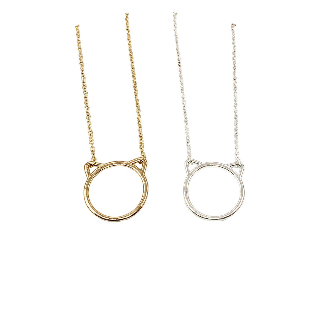 Collier pour amoureux des chats, pendentif oreilles de chat, cadeau pour propriétaire de chat, collier pour passionnée de chats, cadeau pour maman de chat, souvenir de la perte d'un chat, cadeau commémoratif