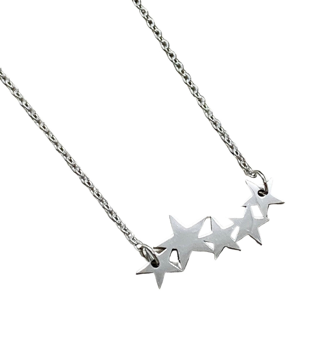 Collier 5 étoiles, Bijou céleste, Collier astronomie, Pendentif étoiles multiples, Collier cinq étoiles minimaliste