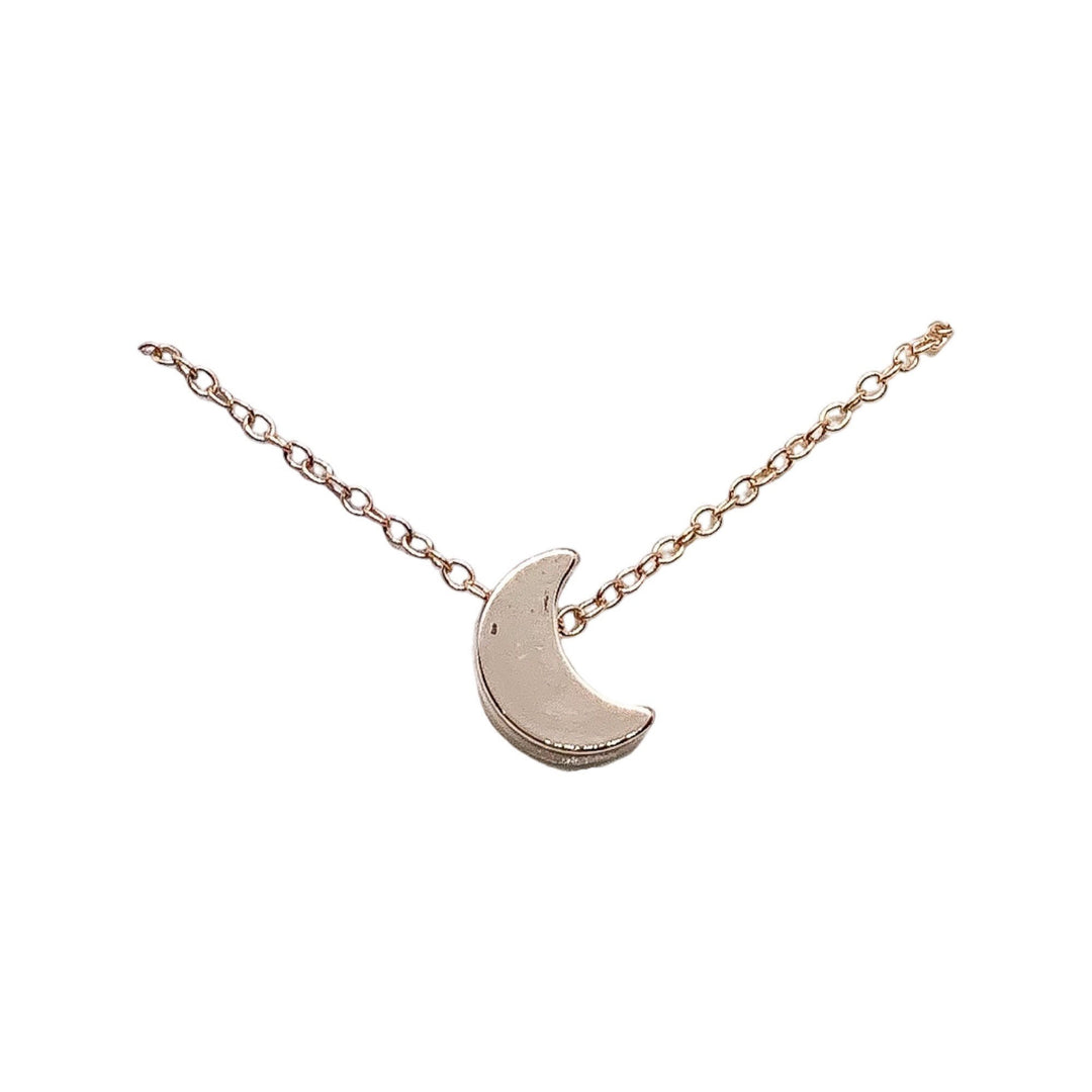 Collier Croissant de Lune, Bijou Lunaire Délicat, Pendentif Lune Mini, Collier Minimaliste, Bijou Céleste, Cadeau d'Anniversaire pour Elle