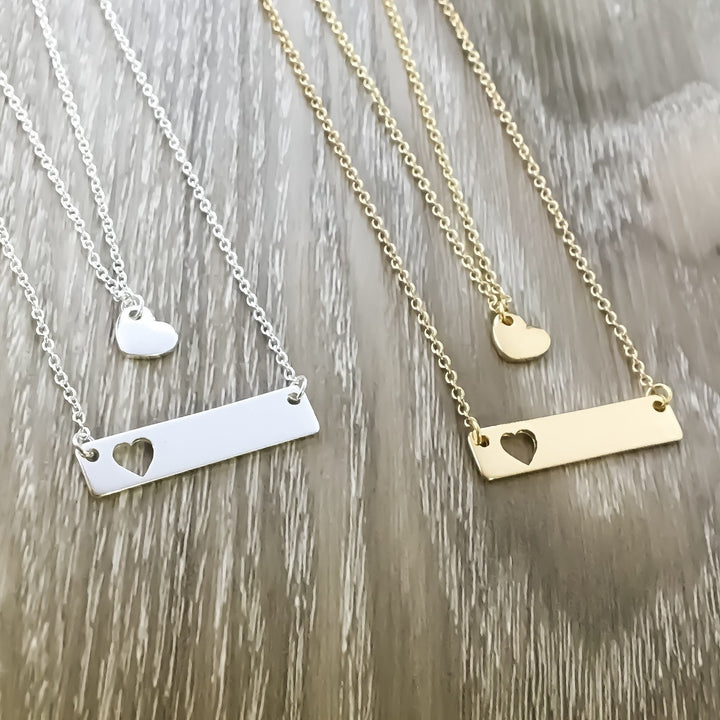 Ensemble de colliers cœur pour 2, colliers entrelacés mère-fille, collier d'amitié, cadeau pour maman, cadeau de sa fille, cadeau maman-fille