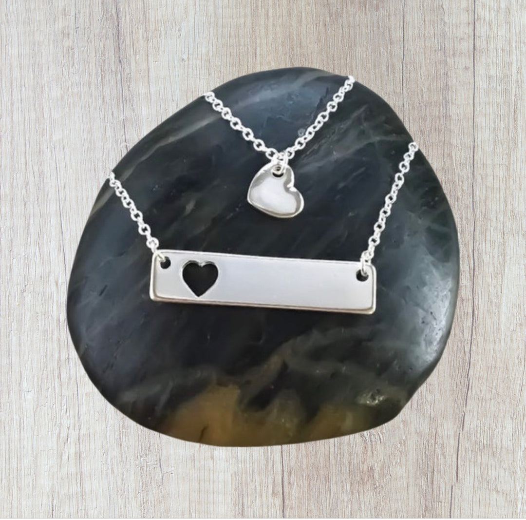 Ensemble de colliers cœur pour 2, colliers entrelacés mère-fille, collier d'amitié, cadeau pour maman, cadeau de sa fille, cadeau maman-fille