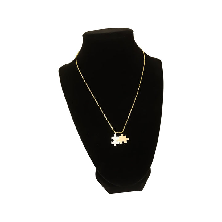 Cadeau de sensibilisation à l'autisme, Collier double puzzle, Cadeau pour enseignant spécialisé, Bijou minimaliste, Pendentif puzzle, Remerciements aux enseignants
