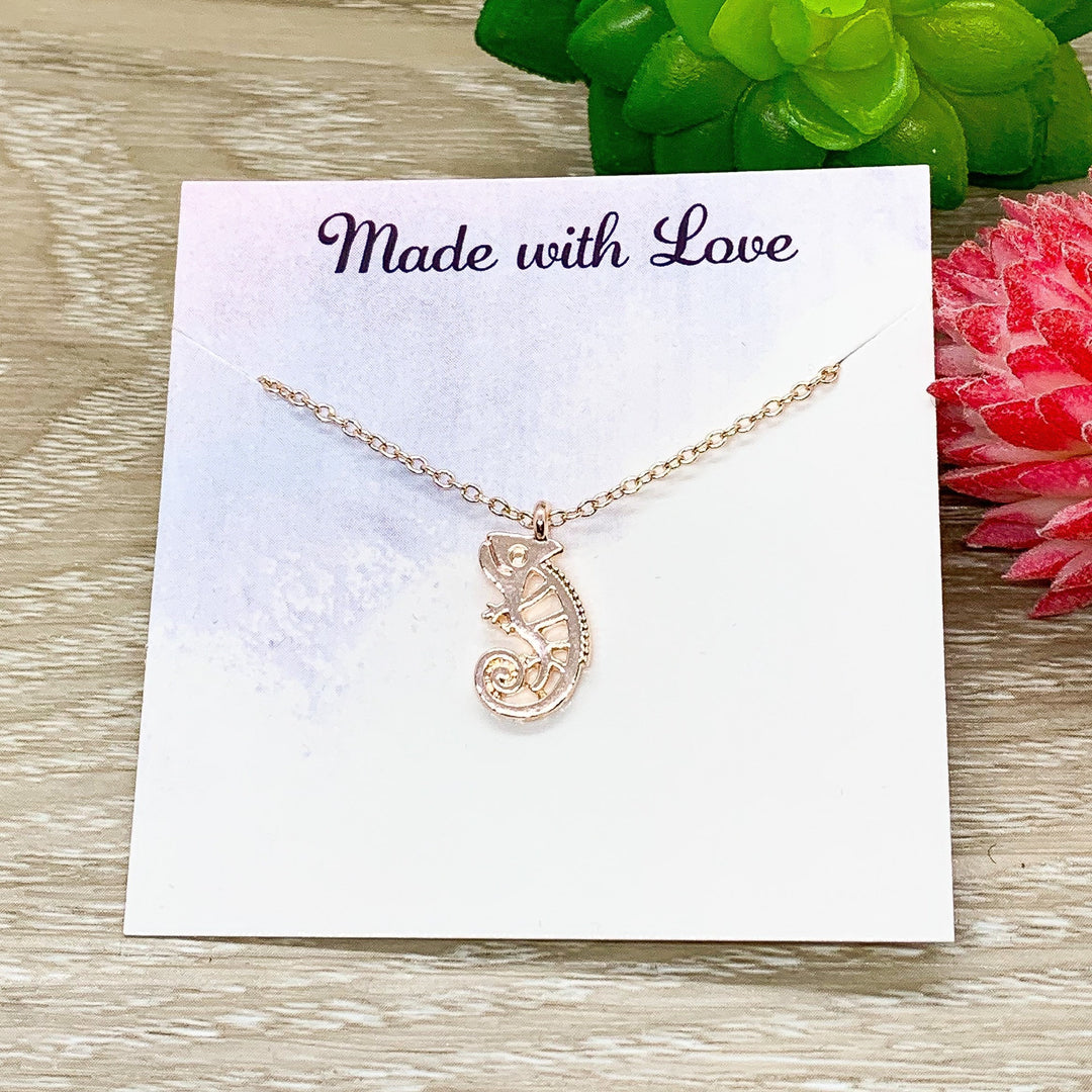 Collier caméléon, collier lézard miniature, collier iguane, collier gecko, collier reptile, bijoux animaux, bijoux faune sauvage, cadeau de Noël