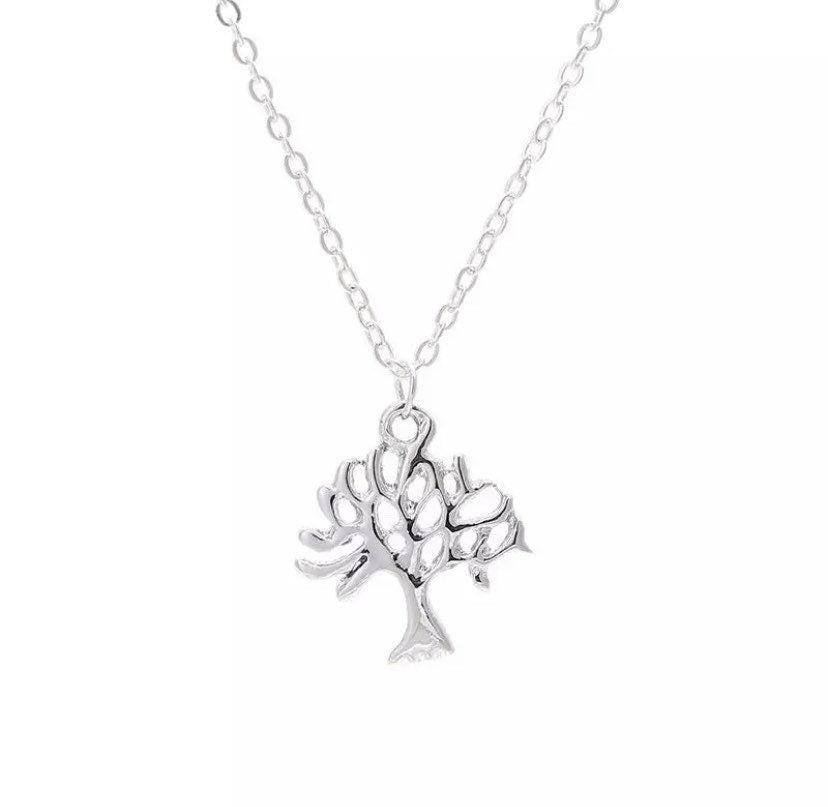 Collier Petit Arbre, Collier Arbre de Vie, Pendentif Arbre Généalogique, Cadeau pour les Amoureux de la Nature, Pendentif Forêt, Bijou Inspiré par la Nature, Cadeau pour Elle