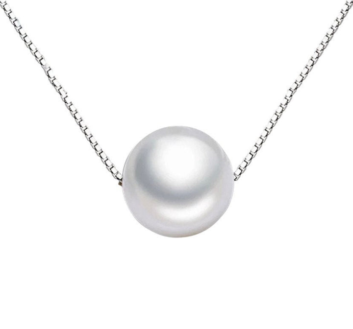 Collier avec une perle flottante, cadeau symbolique pour les femmes atteintes du SOPK, pendentif pour le syndrome des ovaires polykystiques
