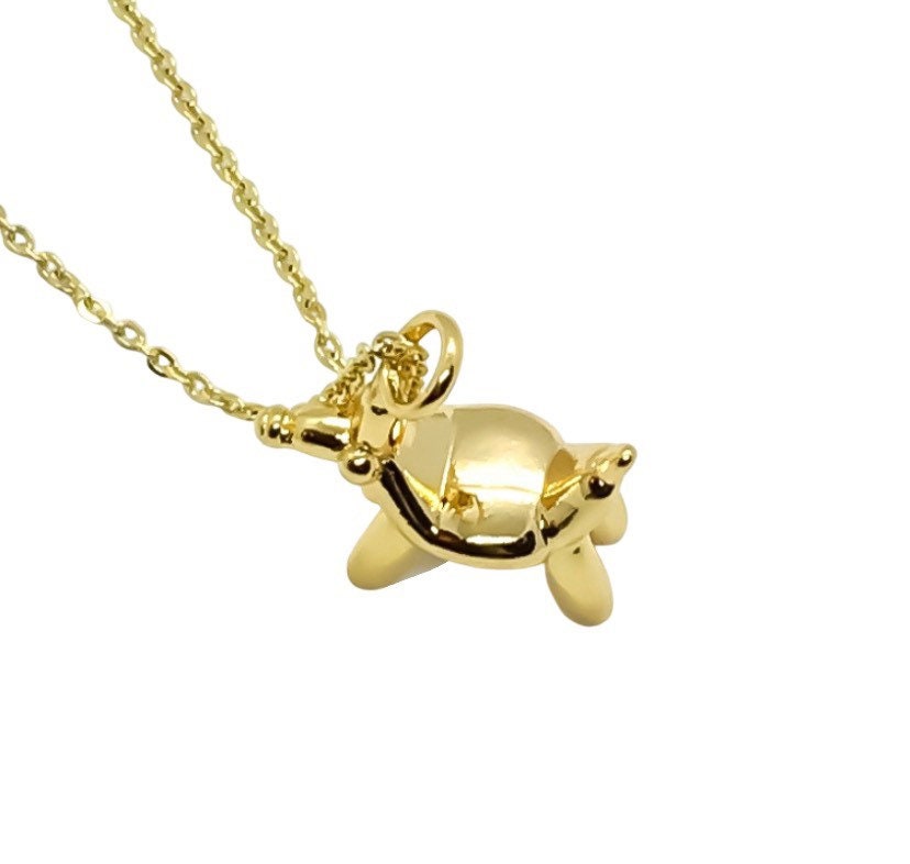 Collier Chien Ballon, Pendentif Chiot Ballon, Collier Caniche Kitsch Original, Bijou Animal de Cirque, Anniversaire Amusant, Animal Ballon Tordu