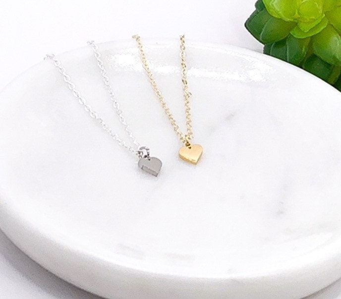 Pendentif petit cœur, « Tu es assez », cadeau inspirant, cadeau pour le bien-être mental, collier de force, cadeau simple et réconfortant, cadeau d'encouragement