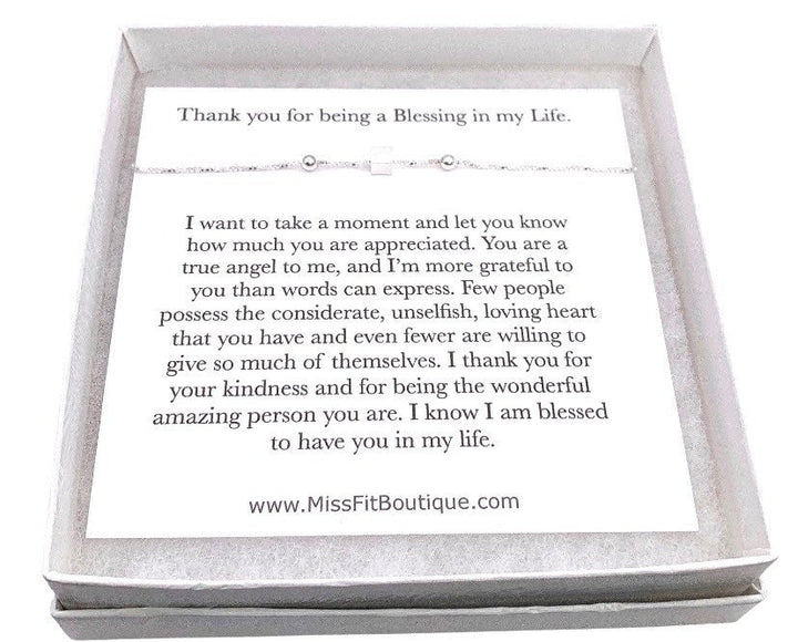 Bijou de remerciement, Bracelet petit cube, Cadeau d'une sœur, Carte « Comme une mère pour moi », Cadeau pour une belle-mère, Cadeau pour la fête des mères, Cadeau de gratitude