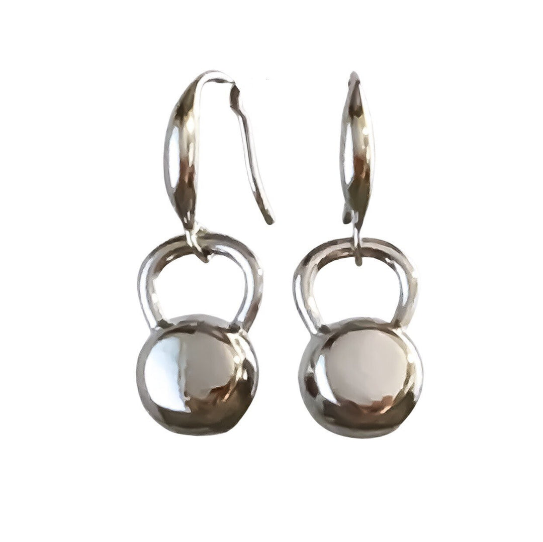 Kettlebell Earrings, Unique Fitness Earrings, Kettlebell Jewelry, Weightlifting Gift, Gift for Fitness Trainer, Gym Accessories