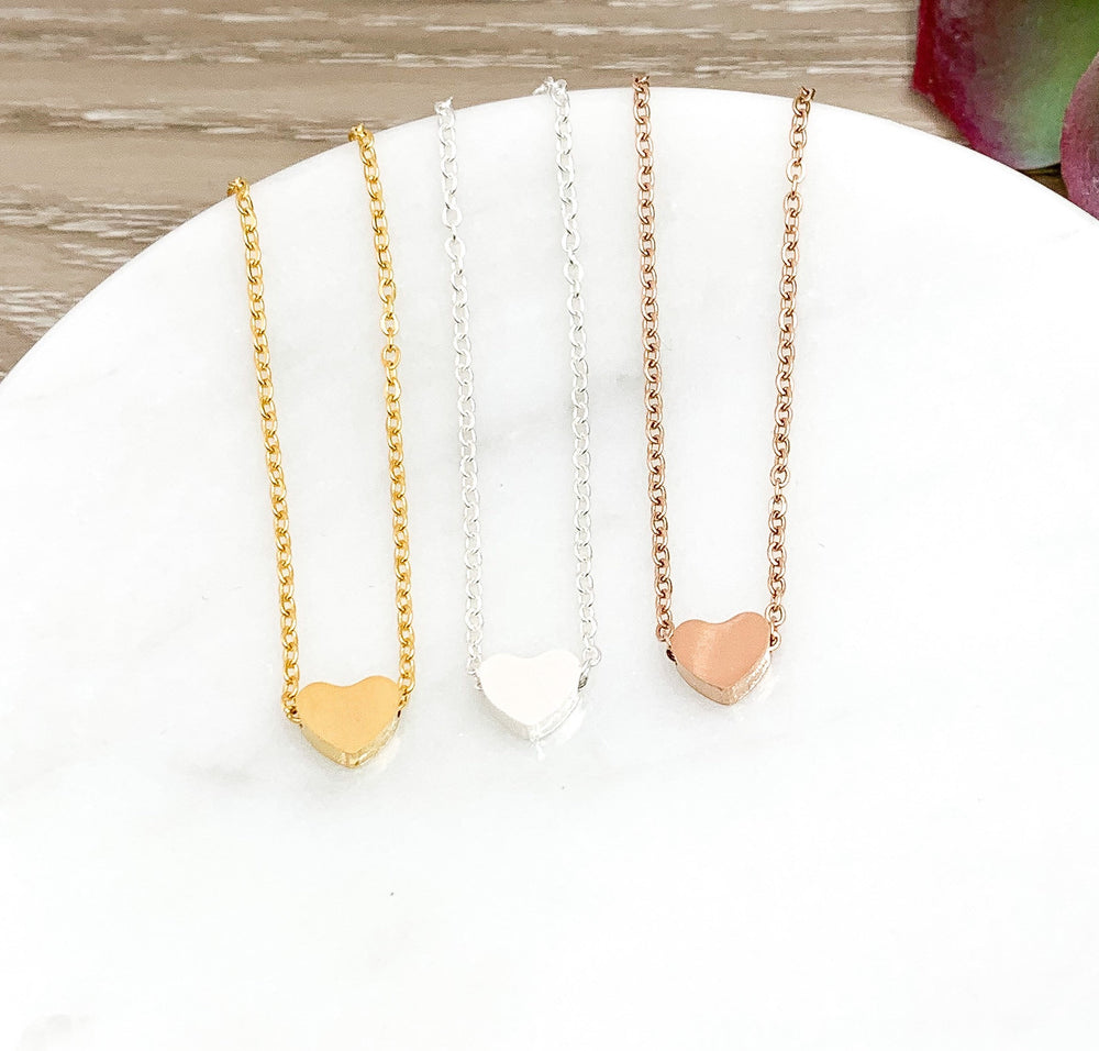 Always In My Heart, Remembrance Gift, Dainty Heart Necklace, Memorial Quote, Condolences Gift, Thoughtful Gift, Meaningful Gift for Her