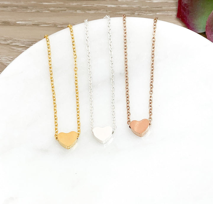 Carte avec citation sur l'amitié véritable, Collier petit cœur, Cadeau simple pour rappeler à son/sa meilleur(e) ami(e), Cadeau pour sa sœur, Je pense à toi