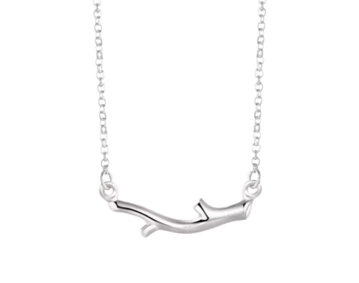 Collier Branche Délicate, Bijou Sœurs, Citation « Branches du Même Arbre », Cadeau pour Sœur, Bijou Minimaliste, Collier Nature