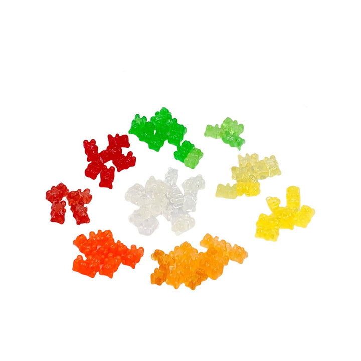Miniature Candy Shop Supplies | Dollhouse Minis | Tiny Lollipops | Mini Gummy Bears | Cabochon Sweet Candies Charms | Clear Candy Jar