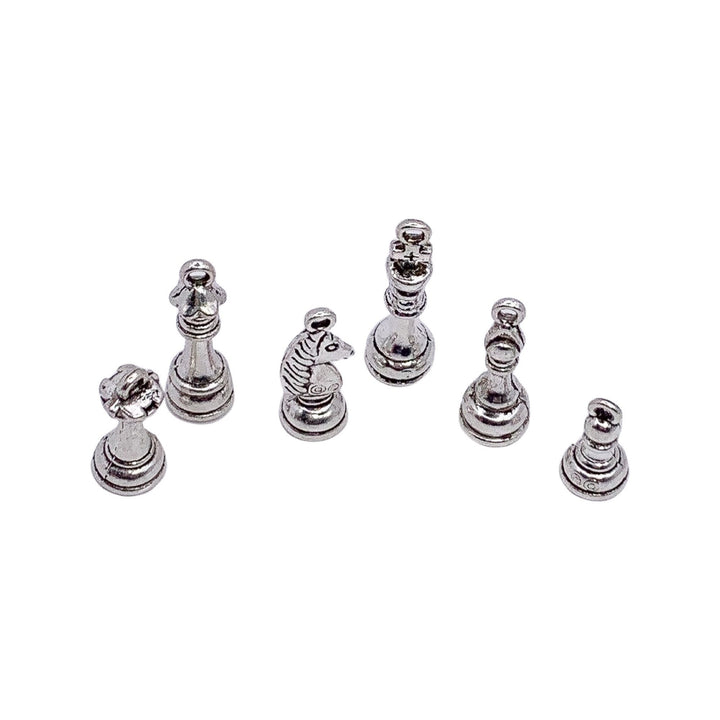 Breloques en forme de pièce d'échecs, breloques pion pour jeu d'échecs, cadeau pour joueur d'échecs, breloques pour jeu d'échecs, breloques 3D pour jeux vidéo, apprêts pour bijoux à faire soi-même