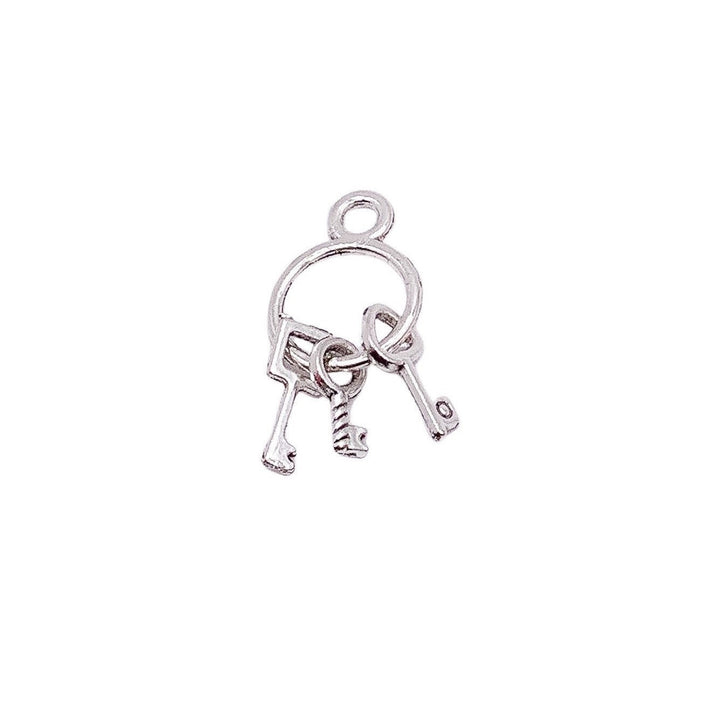 Ensemble de 1 mini-breloque clé, breloques clé squelette, breloque immobilière, breloques individuelles, complices, porte-bonheur, apprêts pour bijoux à faire soi-même