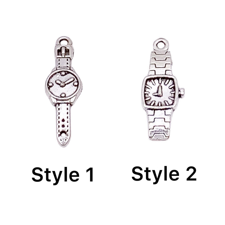 Breloque montre-bracelet, breloque horloge, breloques horaires, breloques individuelles, breloque horloge, apprêts pour bijoux à faire soi-même