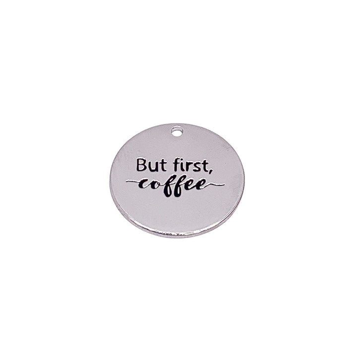 1 Breloque Café, « Le café est toujours une bonne idée », Breloques individuelles, Breloques avec citation gourmande, Cadeau pour les amateurs de café, Breloque barista, Bijoux à faire soi-même