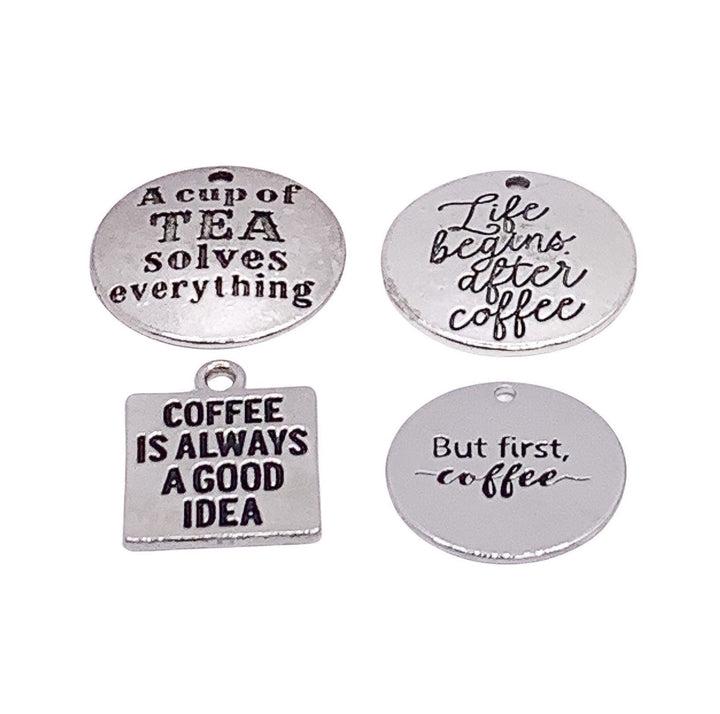 1 Breloque Café, « Le café est toujours une bonne idée », Breloques individuelles, Breloques avec citation gourmande, Cadeau pour les amateurs de café, Breloque barista, Bijoux à faire soi-même