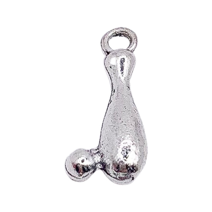 1 Breloque Bowling, Breloques Quilles de Bowling, Breloques individuelles, Breloque Boule de Bowling, Cadeau pour Joueur de Bowling, Breloques de Jeu, Éléments de Création de Bijoux