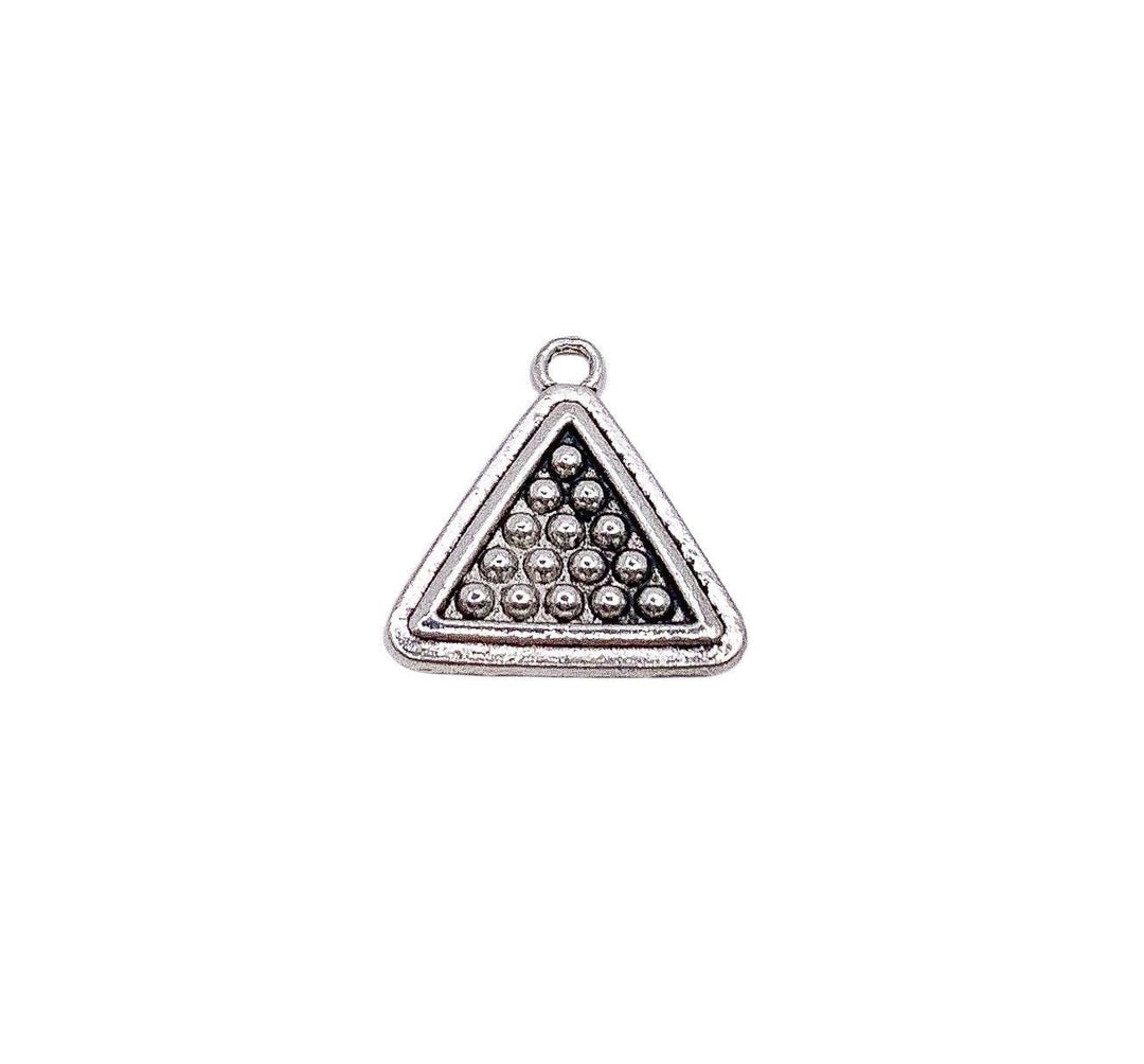 Breloque boules de billard, breloque table de billard, breloque triangle de billard, breloques individuelles, cadeau pour joueur de billard, breloques de jeu, apprêts pour bijoux