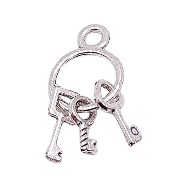 Ensemble de 1 mini-breloque clé, breloques clé squelette, breloque immobilière, breloques individuelles, complices, porte-bonheur, apprêts pour bijoux à faire soi-même