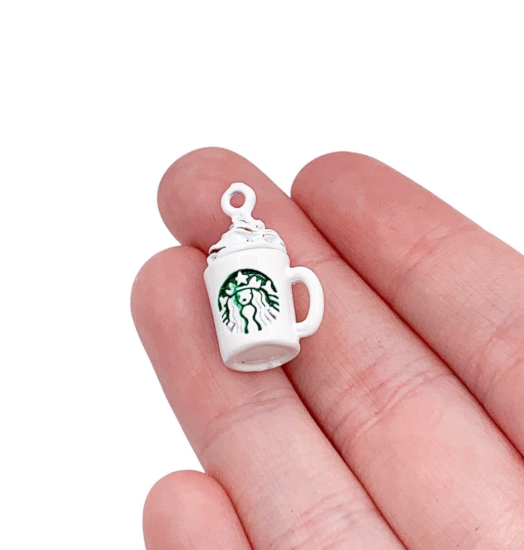Ensemble de breloques sur le thème du café, breloques tasses à café, mini-tasse à café, breloques grains de café individuelles, cadeau pour les amateurs de café, breloques barista, bijoux à faire soi-même