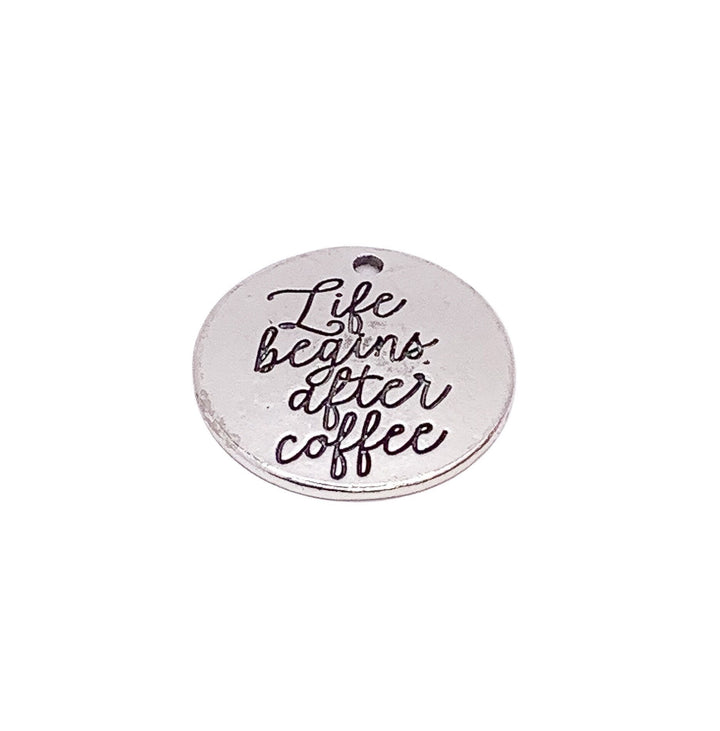 1 Breloque Café, « Le café est toujours une bonne idée », Breloques individuelles, Breloques avec citation gourmande, Cadeau pour les amateurs de café, Breloque barista, Bijoux à faire soi-même