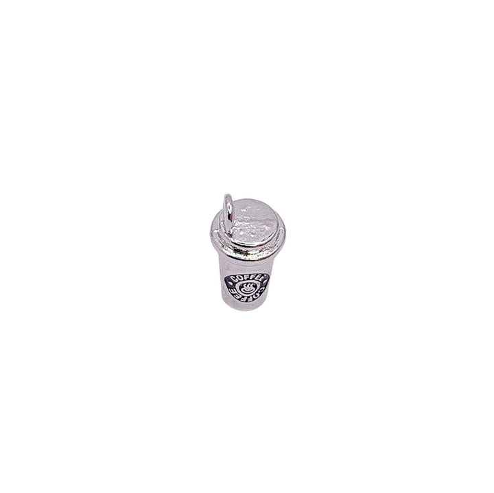 Breloque tasse à café (1 pièce), breloque miniature argentée, pour les passionnés de café, breloque individuelle, cadeau pour les amateurs de café, breloques barista, fournitures pour la création de bijoux.