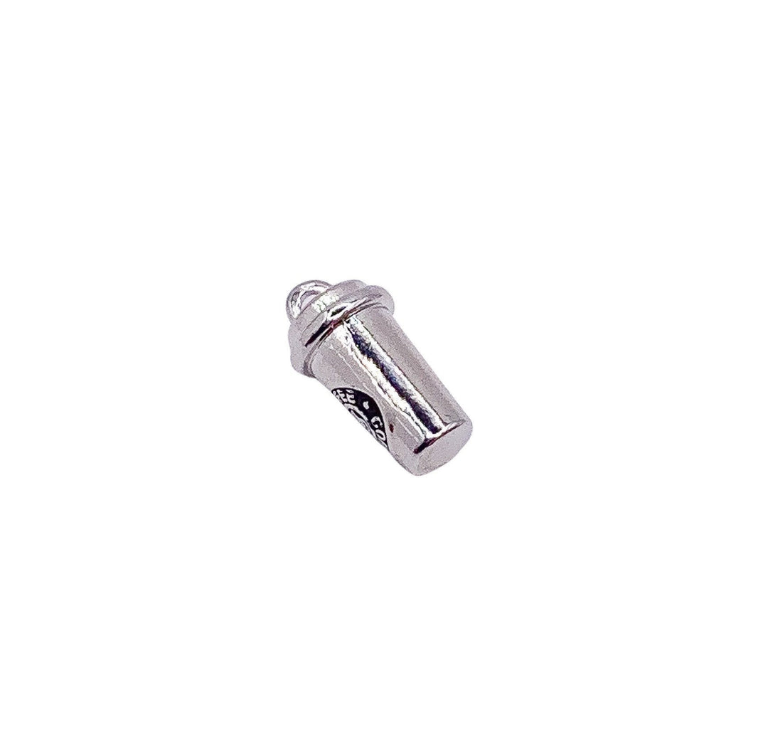 Breloque tasse à café (1 pièce), breloque miniature argentée, pour les passionnés de café, breloque individuelle, cadeau pour les amateurs de café, breloques barista, fournitures pour la création de bijoux.
