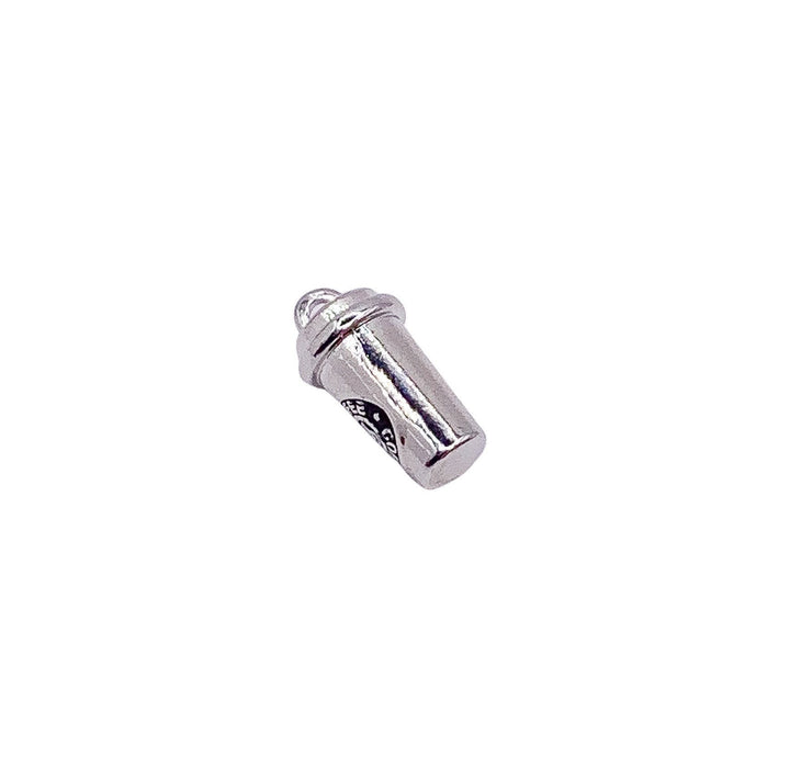 Breloque tasse à café (1 pièce), breloque miniature argentée, pour les passionnés de café, breloque individuelle, cadeau pour les amateurs de café, breloques barista, fournitures pour la création de bijoux.
