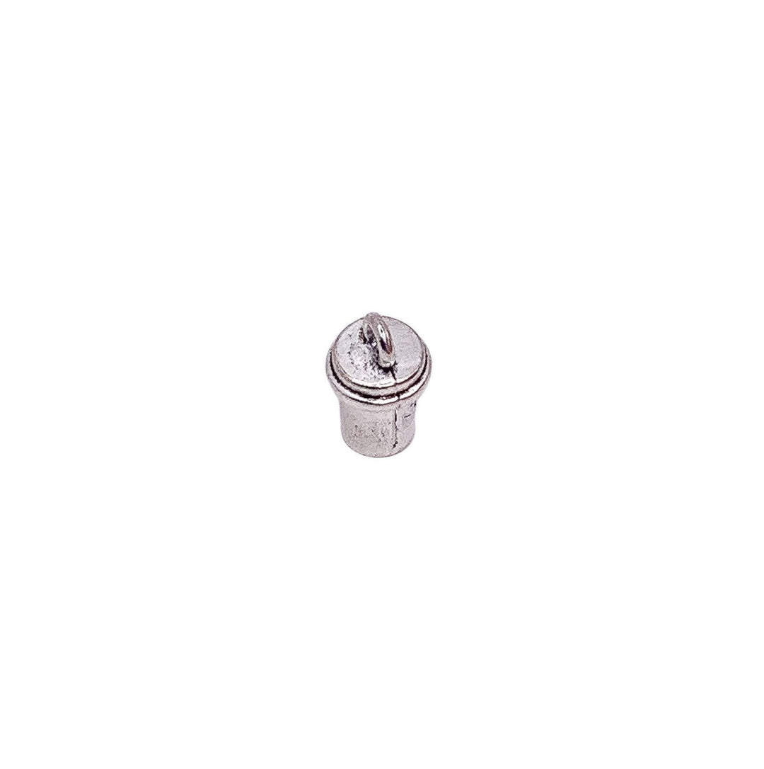 Breloque tasse à café (1 pièce), breloque miniature argentée, pour les passionnés de café, breloque individuelle, cadeau pour les amateurs de café, breloques barista, fournitures pour la création de bijoux.