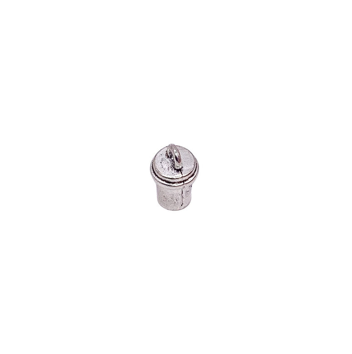 Breloque tasse à café (1 pièce), breloque miniature argentée, pour les passionnés de café, breloque individuelle, cadeau pour les amateurs de café, breloques barista, fournitures pour la création de bijoux.