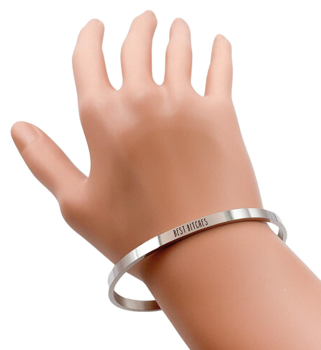 Bracelet « Meilleures Amies », Bracelet Manchette d'Amitié, Bracelet « Ma Meilleure Amie », Cadeau Inspirant, Bracelet Mantra, Manchette Minimaliste, Cadeau pour Amie