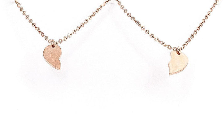 Ensemble de colliers pour meilleures amies (2 pièces), collier d'amitié cœurs brisés, cadeau pour meilleure amie, colliers pour couples, colliers entrelacés pour femmes