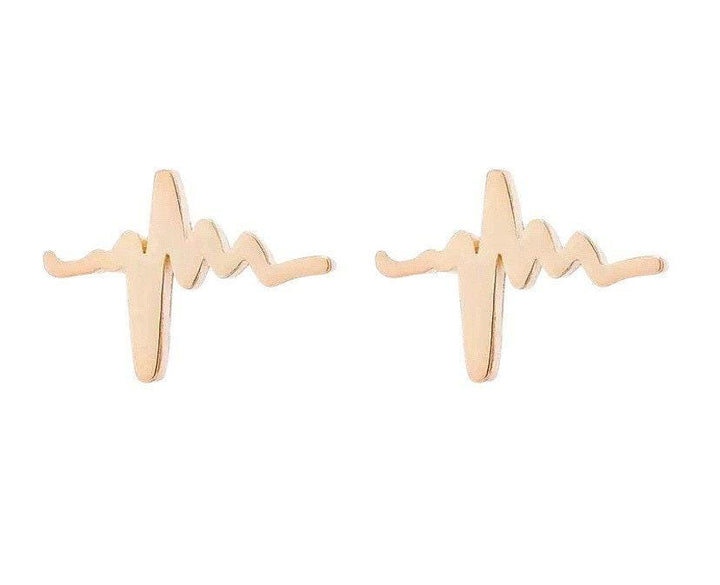 EKG Stud Earrings, Heartbeat Earrings, Blended Family, Biology Jewelry, Medical Student Gift, Science Jewelry, Nurse Gift, Stocking Stuffer