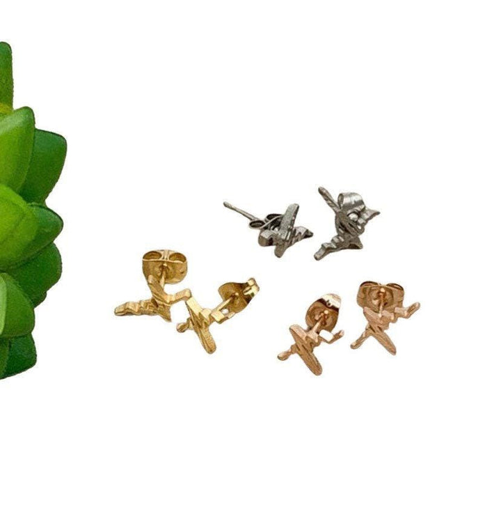 EKG Stud Earrings, Heartbeat Earrings, Blended Family, Biology Jewelry, Medical Student Gift, Science Jewelry, Nurse Gift, Stocking Stuffer