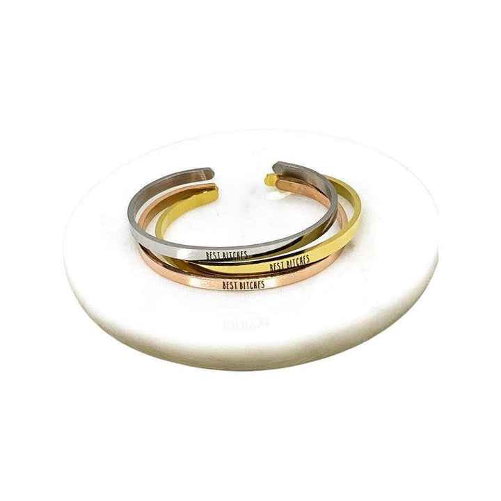 Bracelet « Meilleures Amies », Bracelet Manchette d'Amitié, Bracelet « Ma Meilleure Amie », Cadeau Inspirant, Bracelet Mantra, Manchette Minimaliste, Cadeau pour Amie