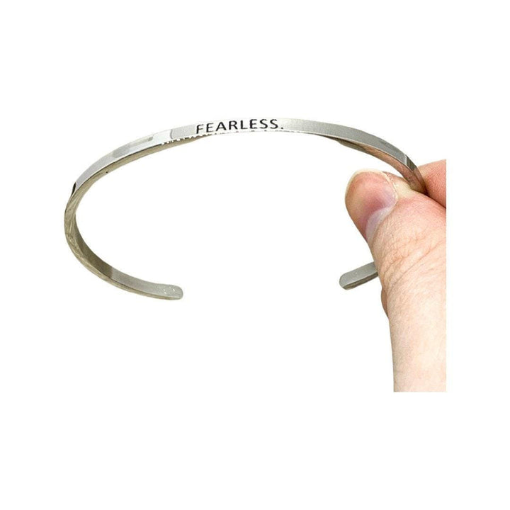 Bracelet jonc Mantra, cadeau inspirant, cadeau pour une amie, bracelet d'affirmation, bracelet minimaliste, bijou d'amitié