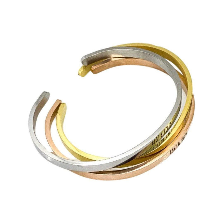 Bracelet « Meilleures Amies », Bracelet Manchette d'Amitié, Bracelet « Ma Meilleure Amie », Cadeau Inspirant, Bracelet Mantra, Manchette Minimaliste, Cadeau pour Amie
