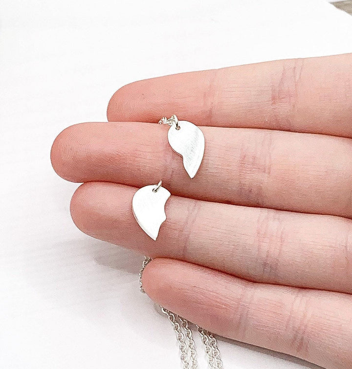 Ensemble de colliers pour meilleures amies (2 pièces), collier d'amitié cœurs brisés, cadeau pour meilleure amie, colliers pour couples, colliers entrelacés pour femmes