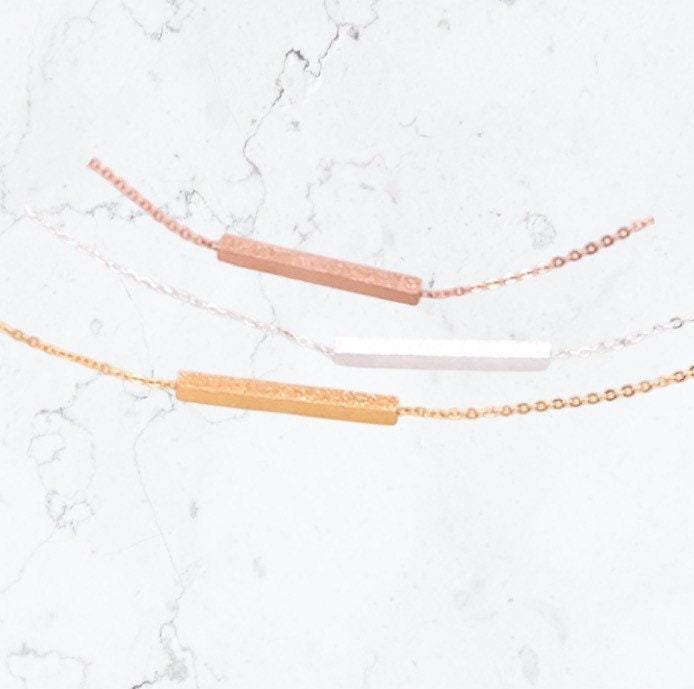 Bracelet à barre coulissante, Bijou minimaliste, Bracelet à maillons et barre d'équilibre, Bijou simple, Bracelet pour femme, Cadeau pour la fête des mères, Cadeau pour elle