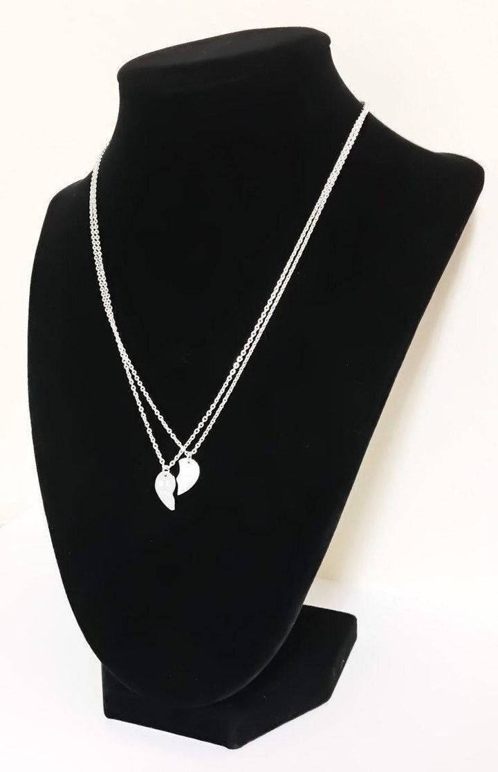 Ensemble de colliers pour meilleures amies (2 pièces), collier d'amitié cœurs brisés, cadeau pour meilleure amie, colliers pour couples, colliers entrelacés pour femmes