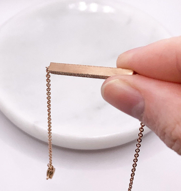 Bracelet à barre coulissante, Bijou minimaliste, Bracelet à maillons et barre d'équilibre, Bijou simple, Bracelet pour femme, Cadeau pour la fête des mères, Cadeau pour elle