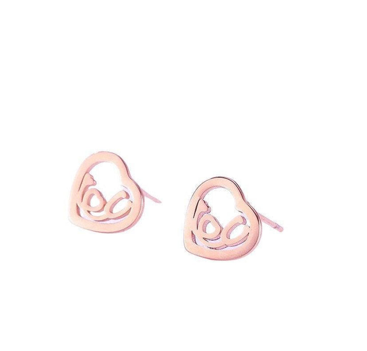 Stethoscope Earrings, Medical Stud Earrings, Stethoscope Heart-Shaped Studs, Medical Student Gift, Nursing Student, Nurse Graduation Gift