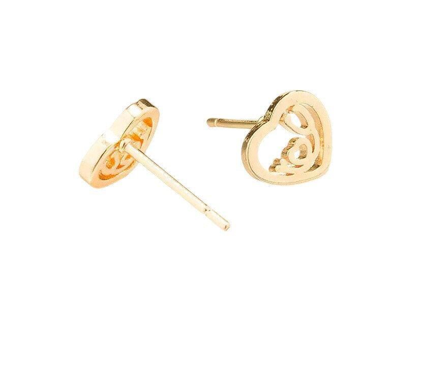 Stethoscope Earrings, Medical Stud Earrings, Stethoscope Heart-Shaped Studs, Medical Student Gift, Nursing Student, Nurse Graduation Gift