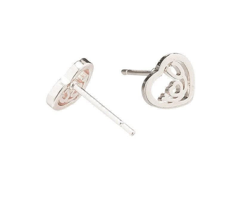 Stethoscope Earrings, Medical Stud Earrings, Stethoscope Heart-Shaped Studs, Medical Student Gift, Nursing Student, Nurse Graduation Gift